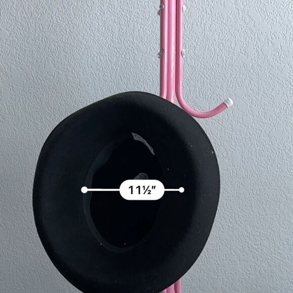 Women's Black Wide Brim Derby Hat Floral Veil Feather Wedding Vintage - Picture 2 of 5